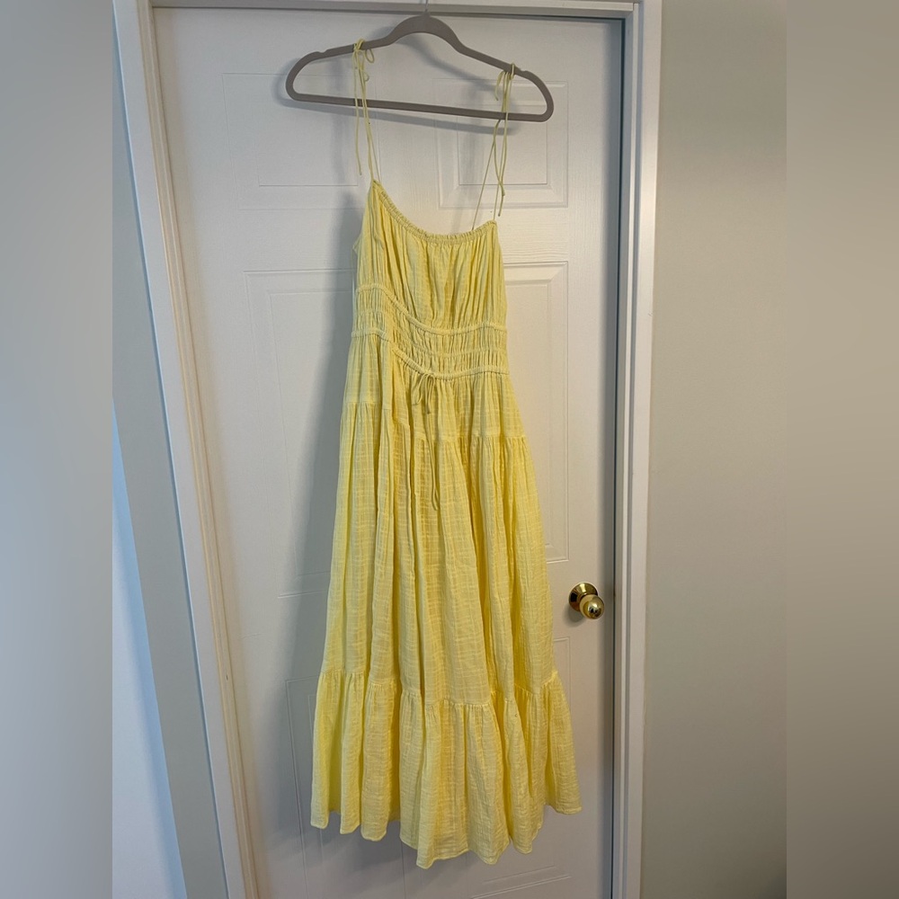Yellow maxi dress